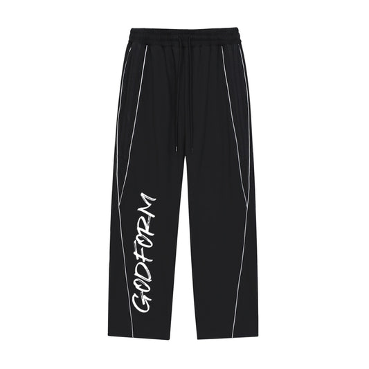 Reflection Striped Straight-Leg Sweatpants